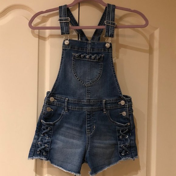 Jordache Denim Overall Shorts - Picture 1 of 7
